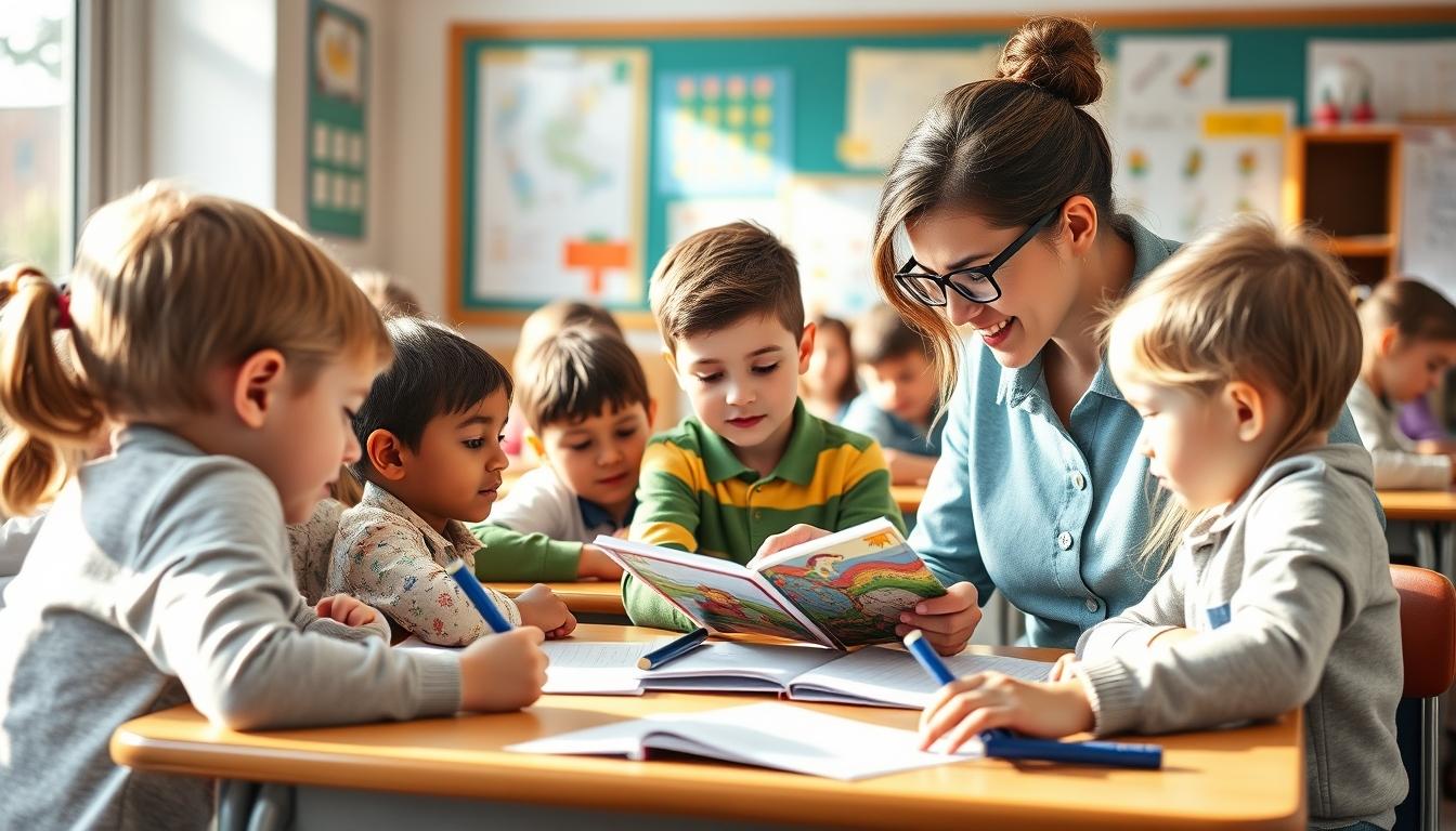 Student using a study guide to organize academic notes